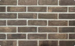 Black clay fired cladding brick